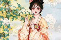 古风少女画,古风画卷中的翩翩少女